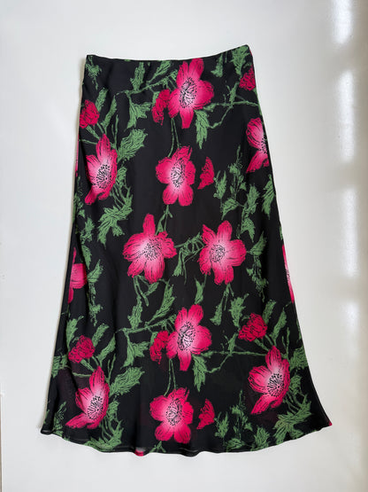 00's Floral sheer midi • Size S