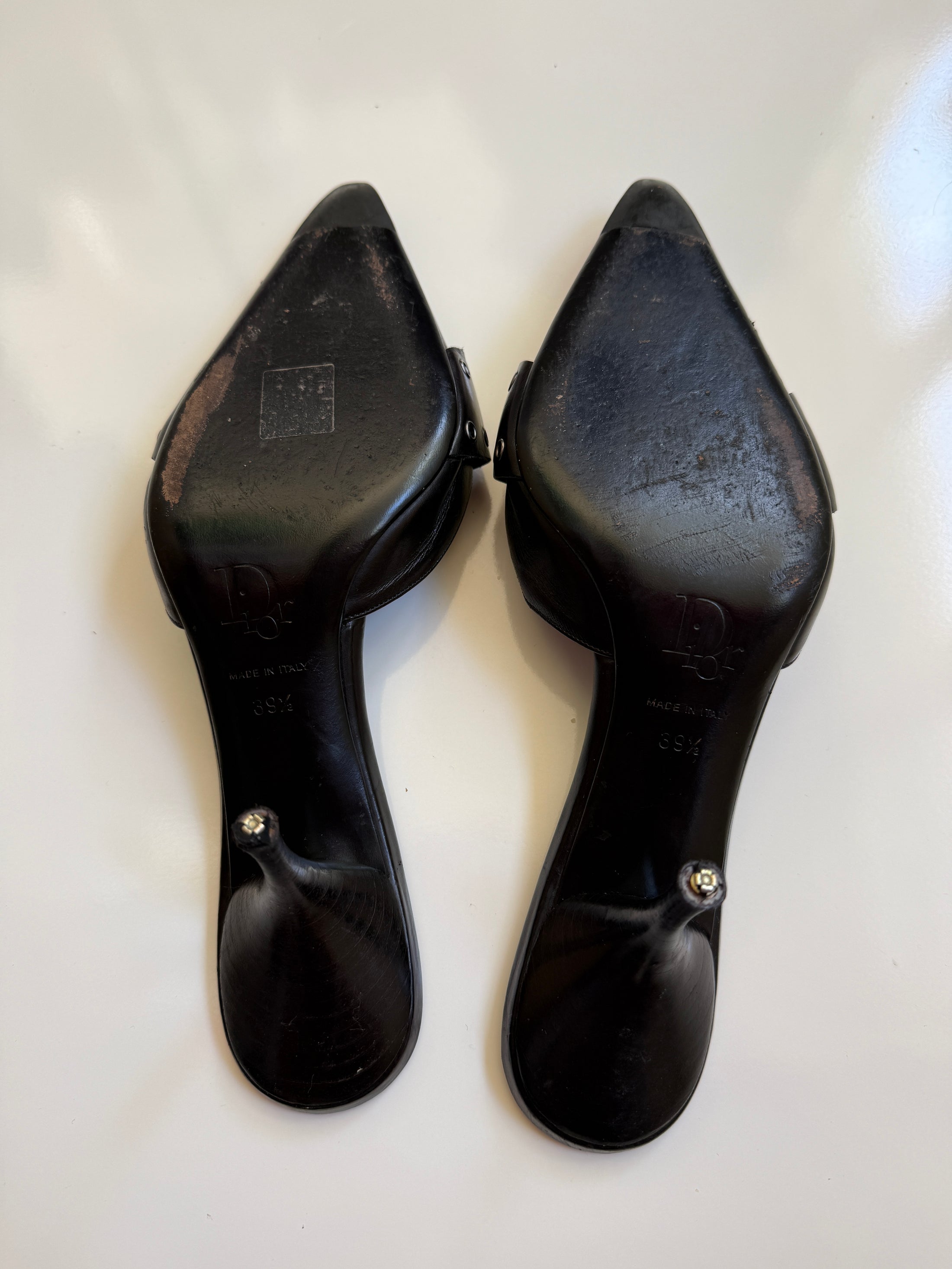 *Rare* 00's Dior by Galliano Colombus buckle mules • Size EU 39.5