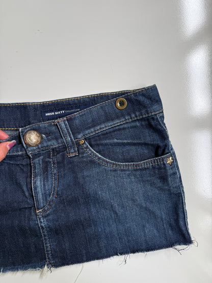00's Miss Sixty denim micro mini • Size S