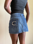 Load image into Gallery viewer, 00's Cavalli denim mini skirt • Size 8
