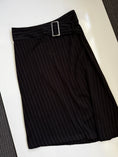 Load image into Gallery viewer, 00's Pinstripe low-rise buckle maxi • Size 10
