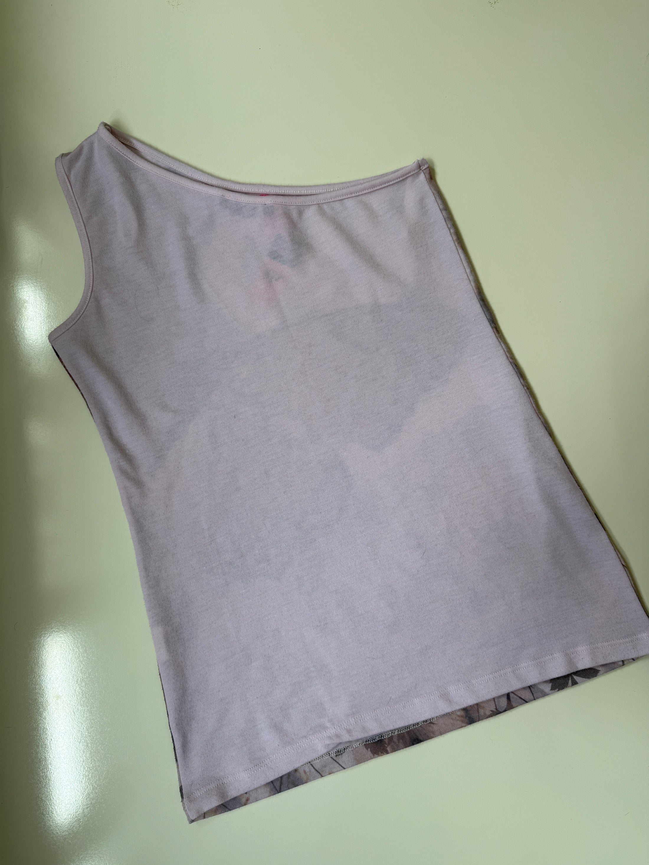 00's Butterfly diamante one shoulder • Size L