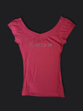 Load image into Gallery viewer, 00's Bebe diamante ribbed off the shoulder• Size S
