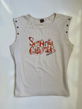 Load image into Gallery viewer, 00's 'Senorita Calienta' cotton tank w grommets • Size L
