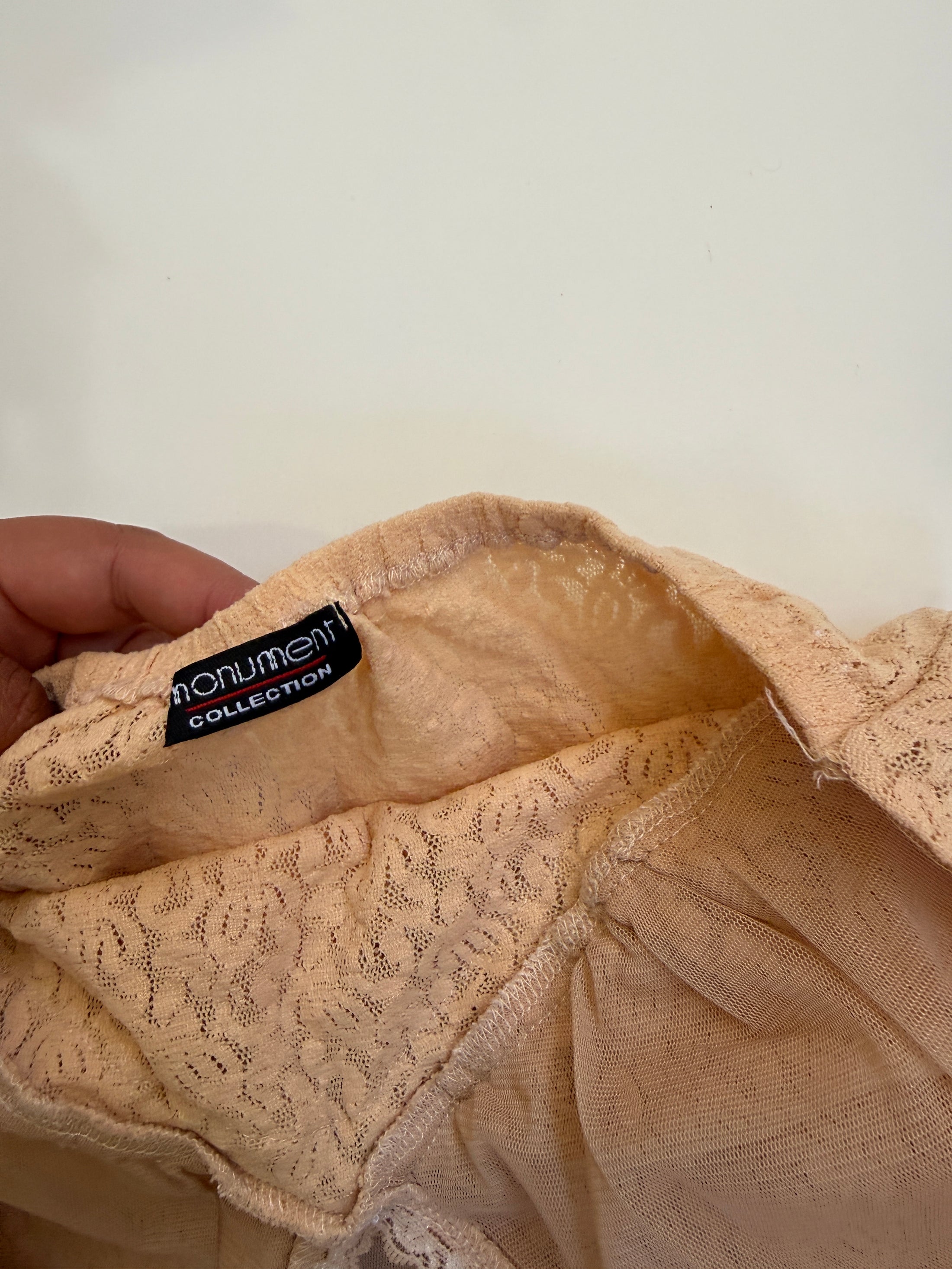 00's Coquette mesh/lace halter • Size S