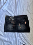 Load image into Gallery viewer, 00's Replay embroidered denim mini skirt • Size 8
