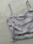 Load image into Gallery viewer, 00’s Mesh overlay crop cami • Size S
