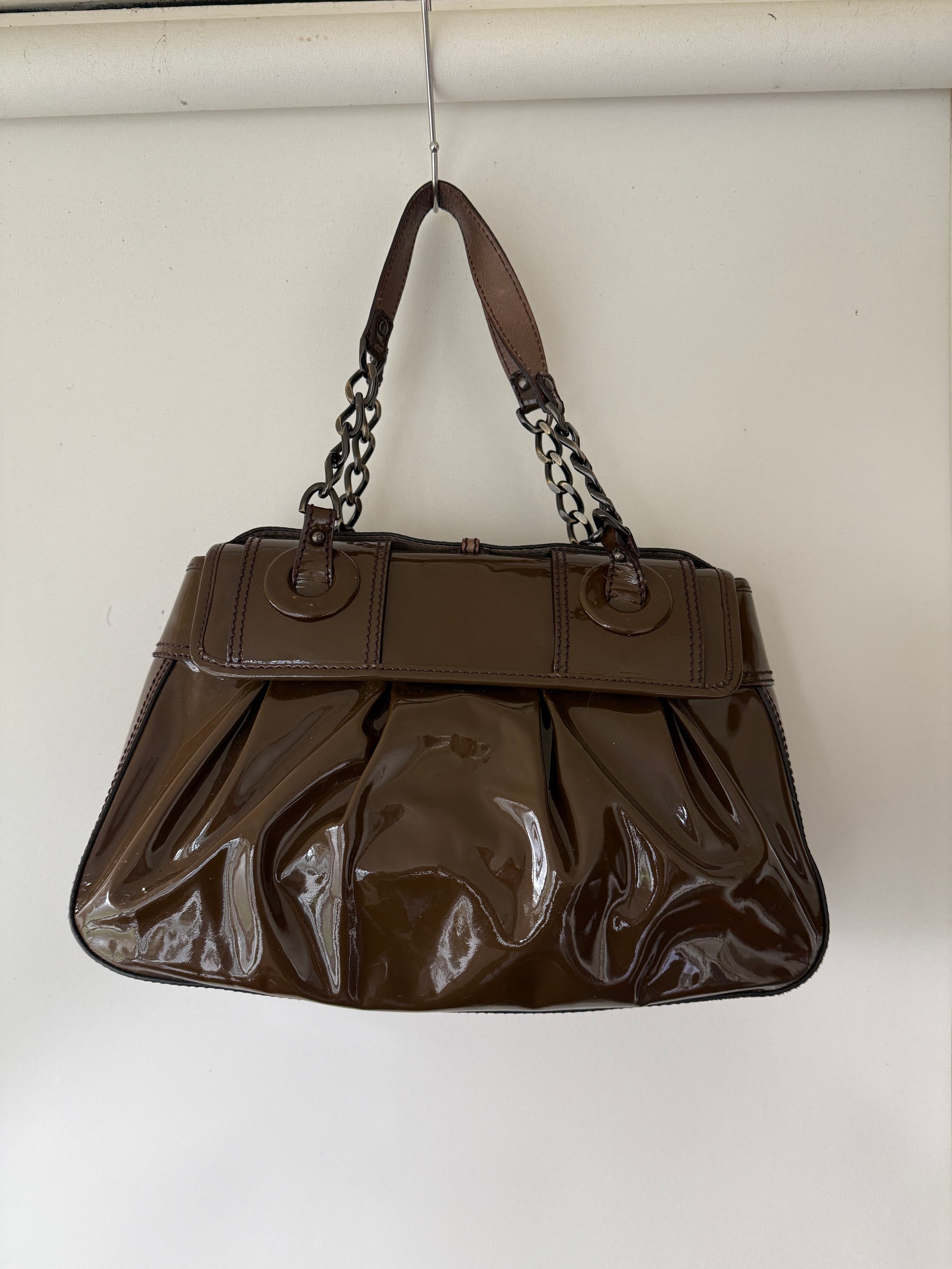 00's Fendi Patent Leather B bag