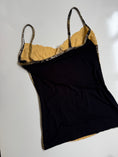 Load image into Gallery viewer, 00's Pattern cami w lace detail • Size L
