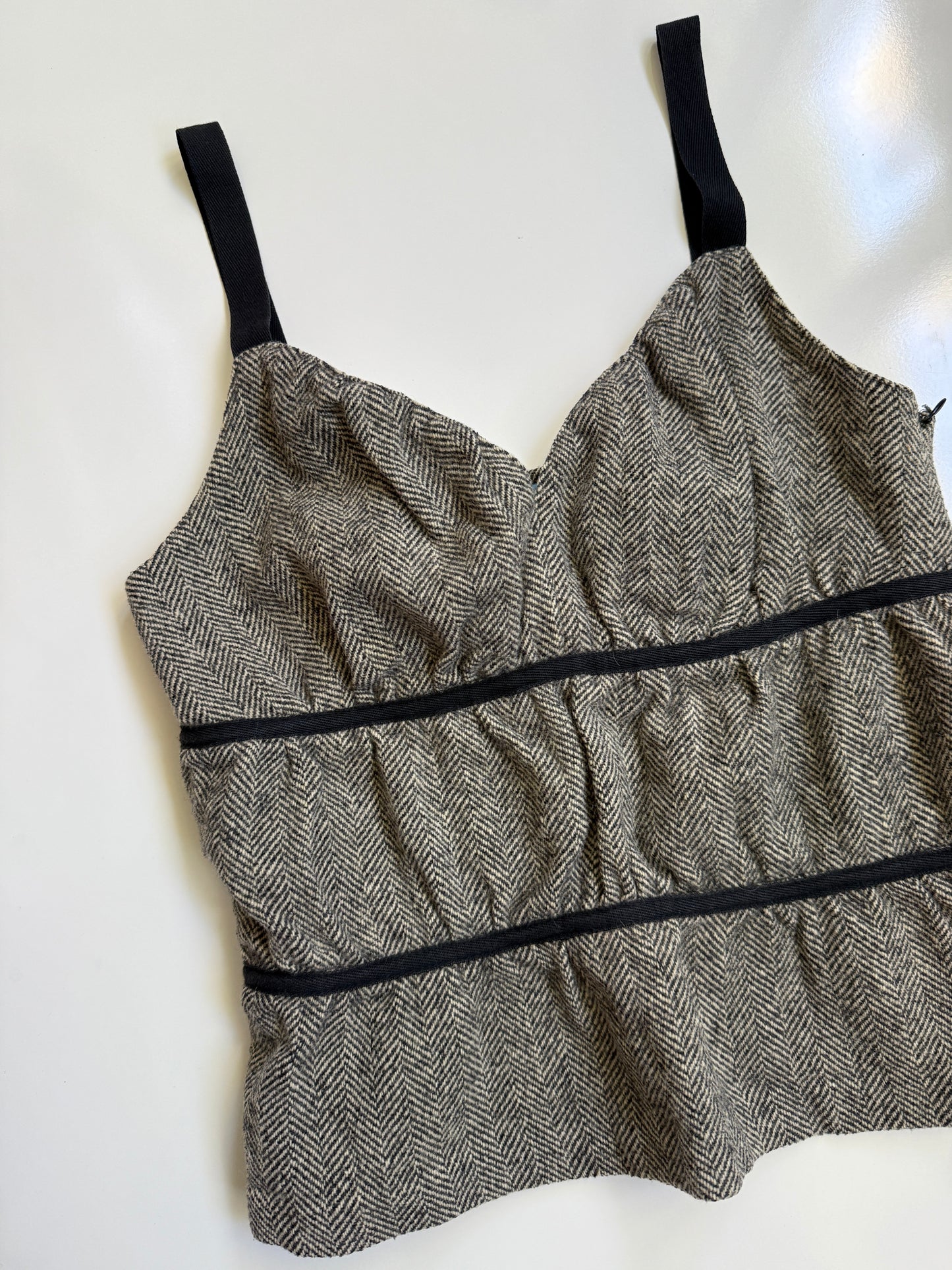 French Tsunoda Paris 00's wool tiered cami • Size S