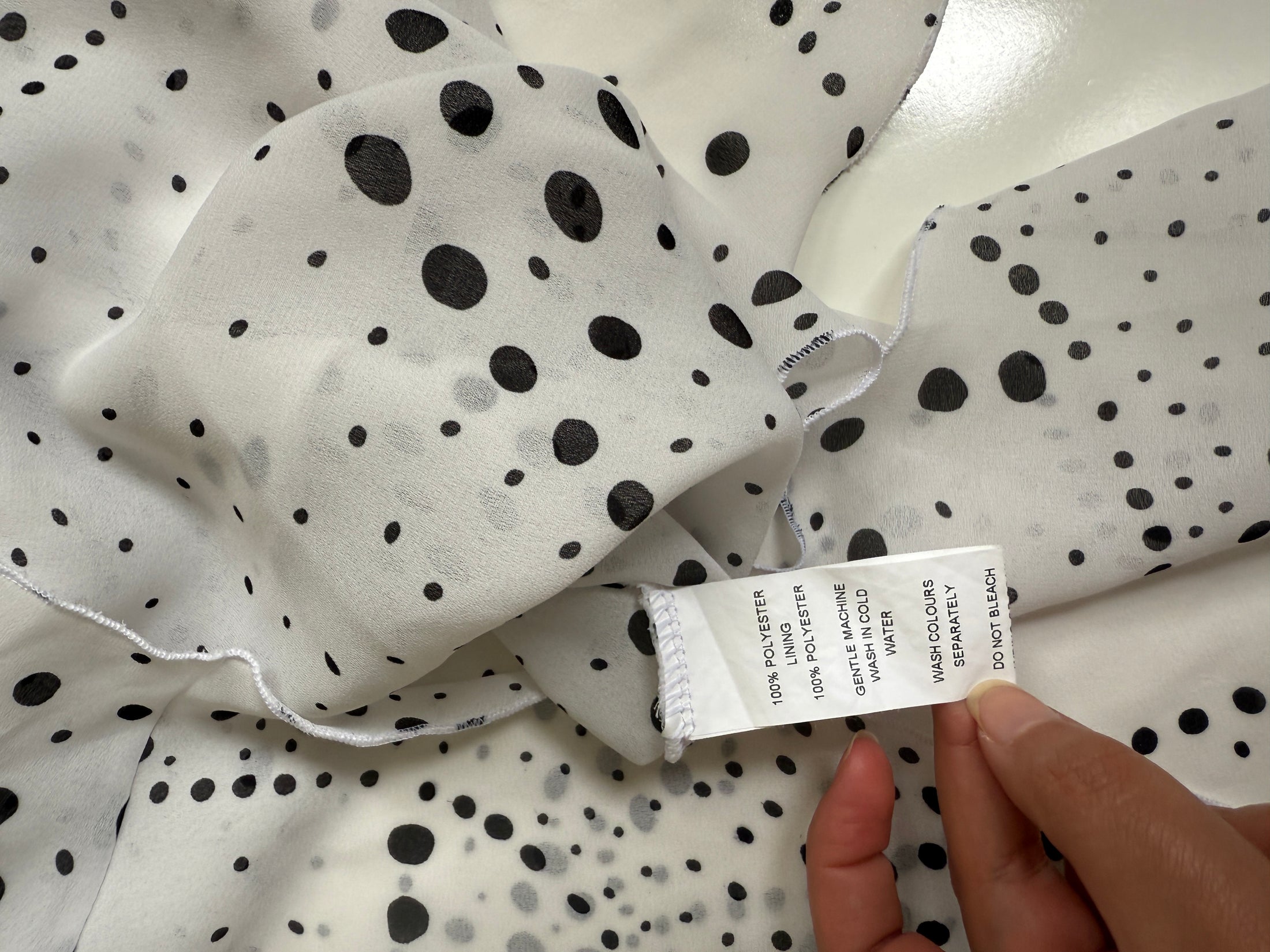 NZ-Made 00's Glassons sheer polka dot asym tube top • Size M