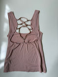 Load image into Gallery viewer, 00's Print tank w lace up back detail • Size M
