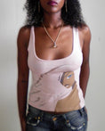Load image into Gallery viewer, 00's Print tank w lace up back detail • Size M
