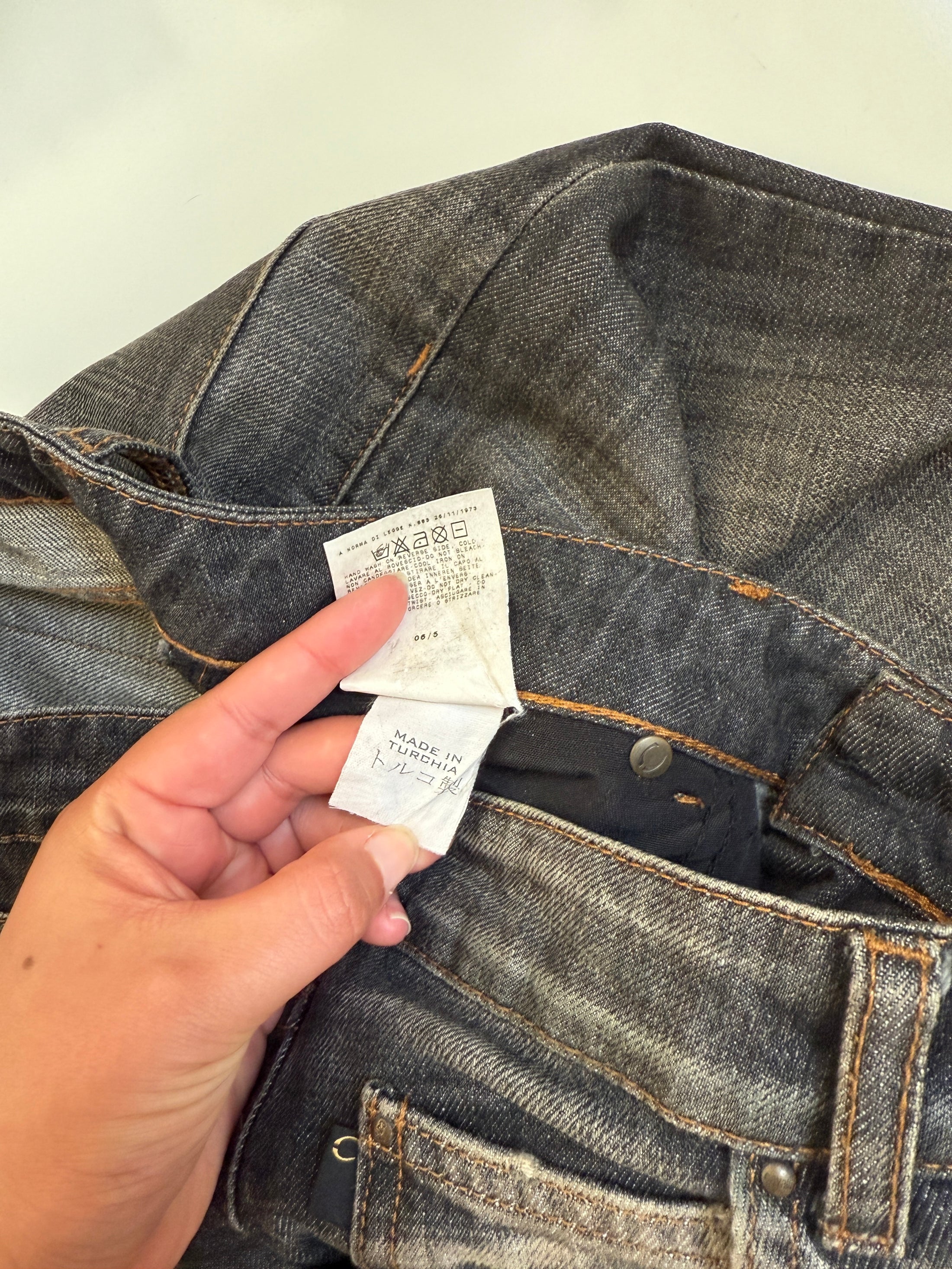 00's Cavalli diamante low-rise flared jeans • Size 10