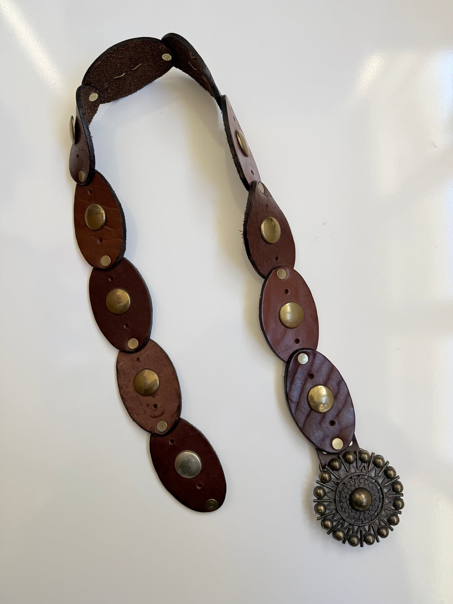 Vintage Genuine leather boho belt