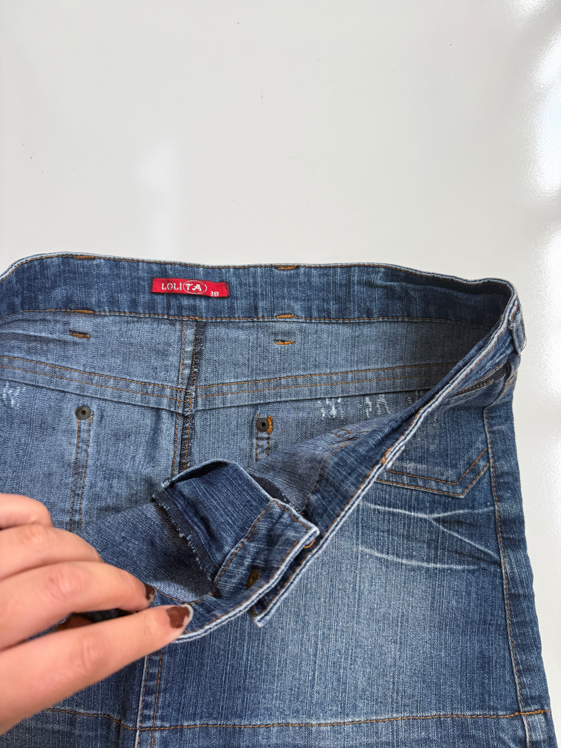 00's Lolita denim mini • Size 8