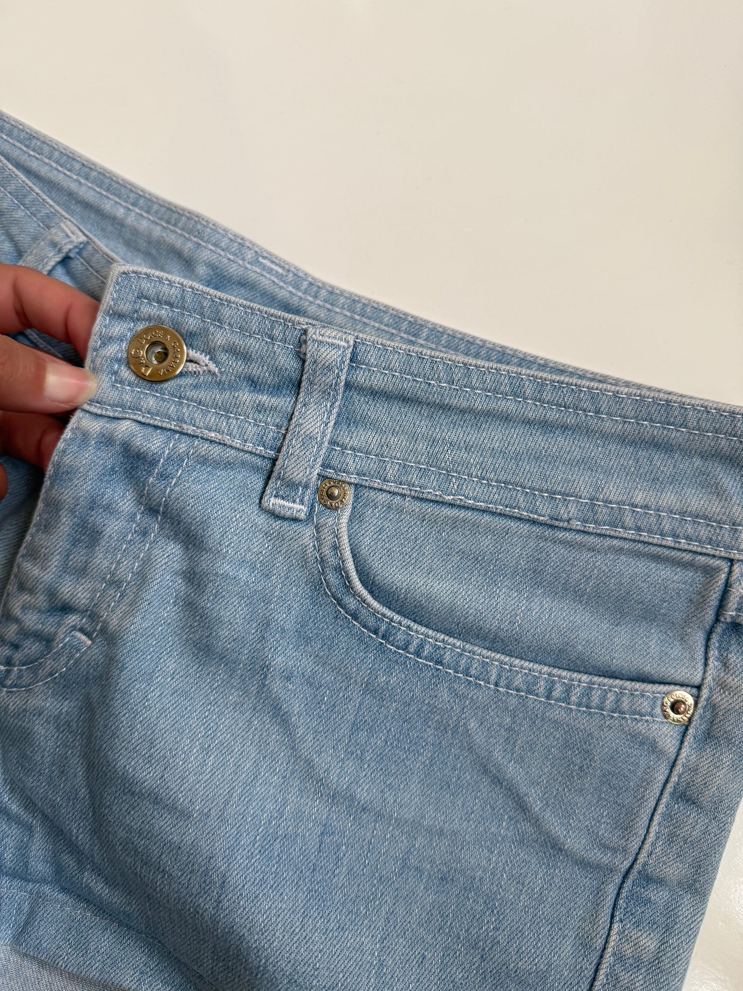00's Dolce & Gabbana denim micro shorts 6/8