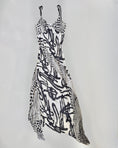 Load image into Gallery viewer, 00's Sheer lined asym maxi dress • Size 8/10
