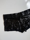 Load image into Gallery viewer, 00's Sequin low-rise micro shorts • Size 12

