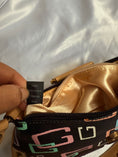 Load image into Gallery viewer, 00's Guess studded multicolour monogram baguette bag
