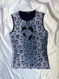 Load image into Gallery viewer, 00's Morgan mesh velvet cheetah pattern tank • Size L
