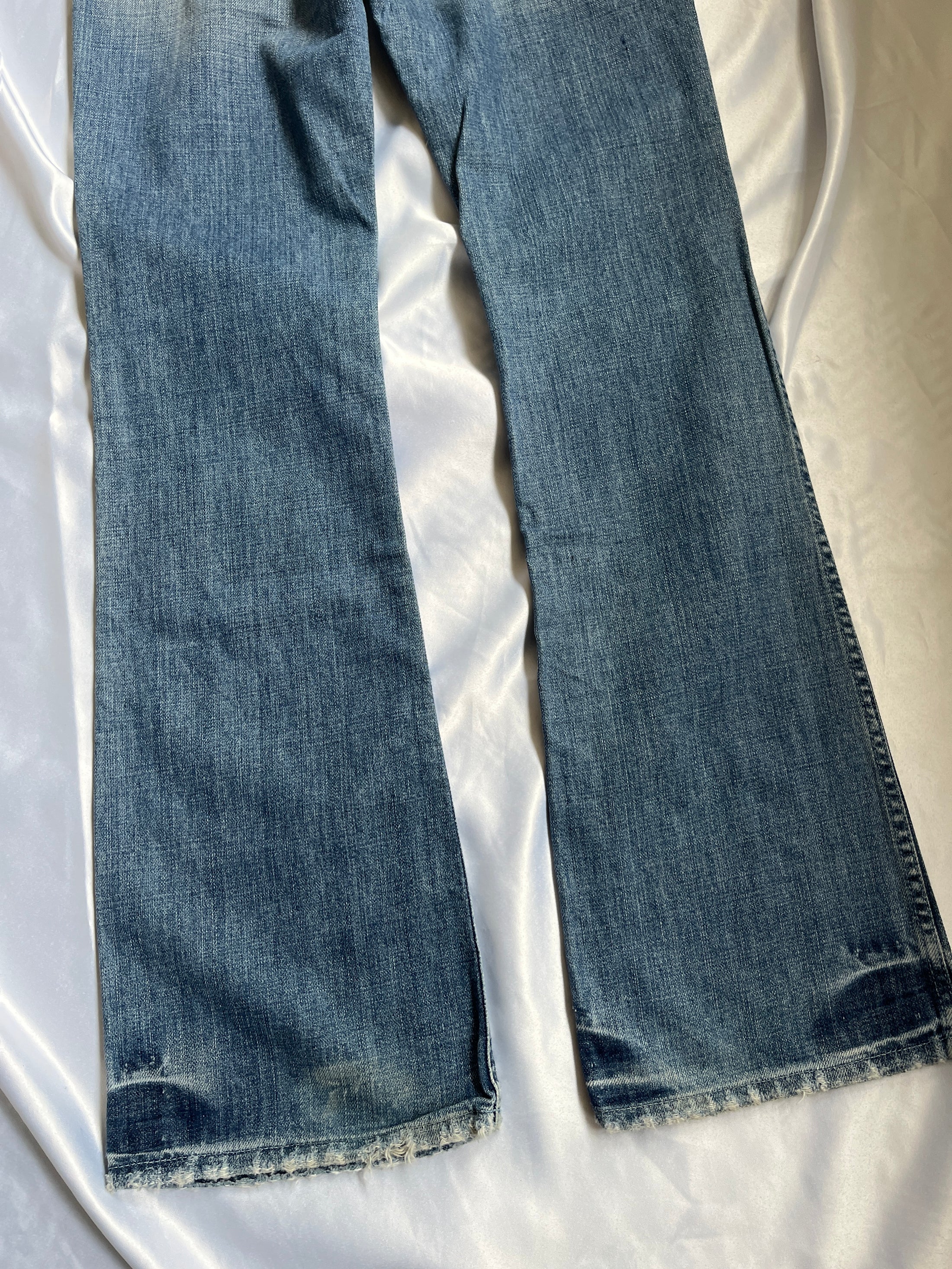 00's Morgan stone wash flared jeans