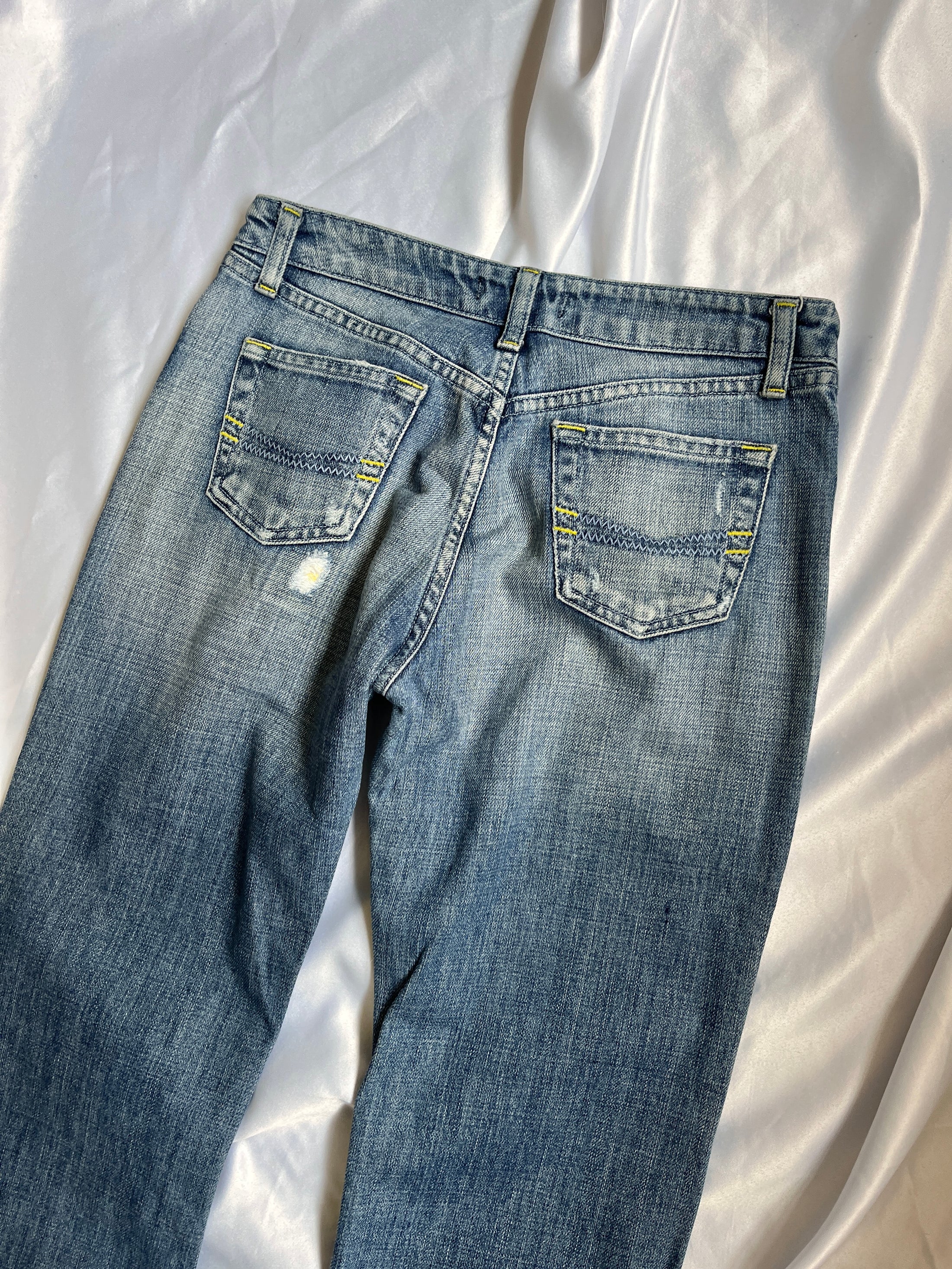00's Morgan stone wash flared jeans