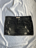 Load image into Gallery viewer, 00's Sky jeans black denim mini
