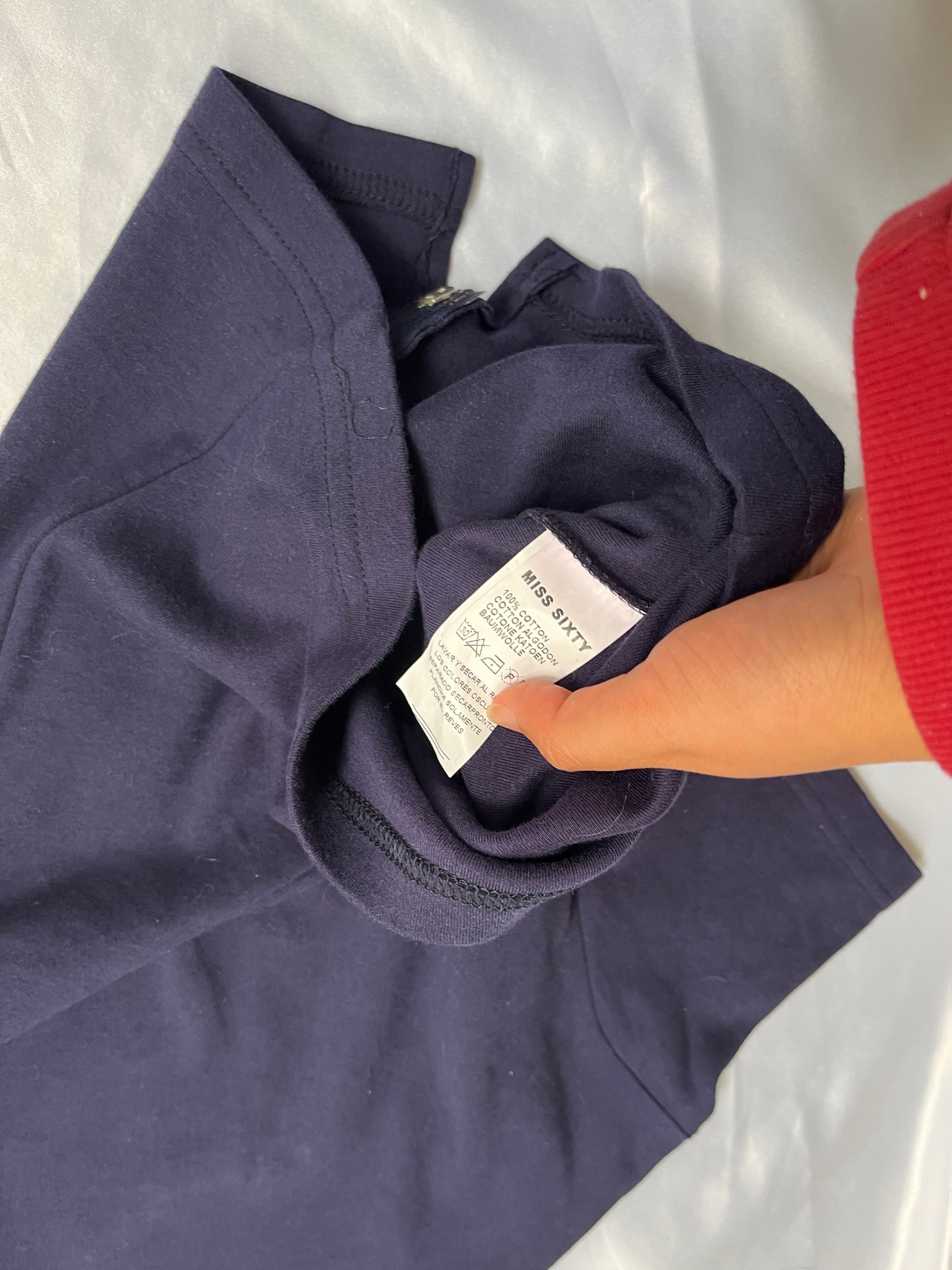 00's Miss Sixty Double zipper baby tee
