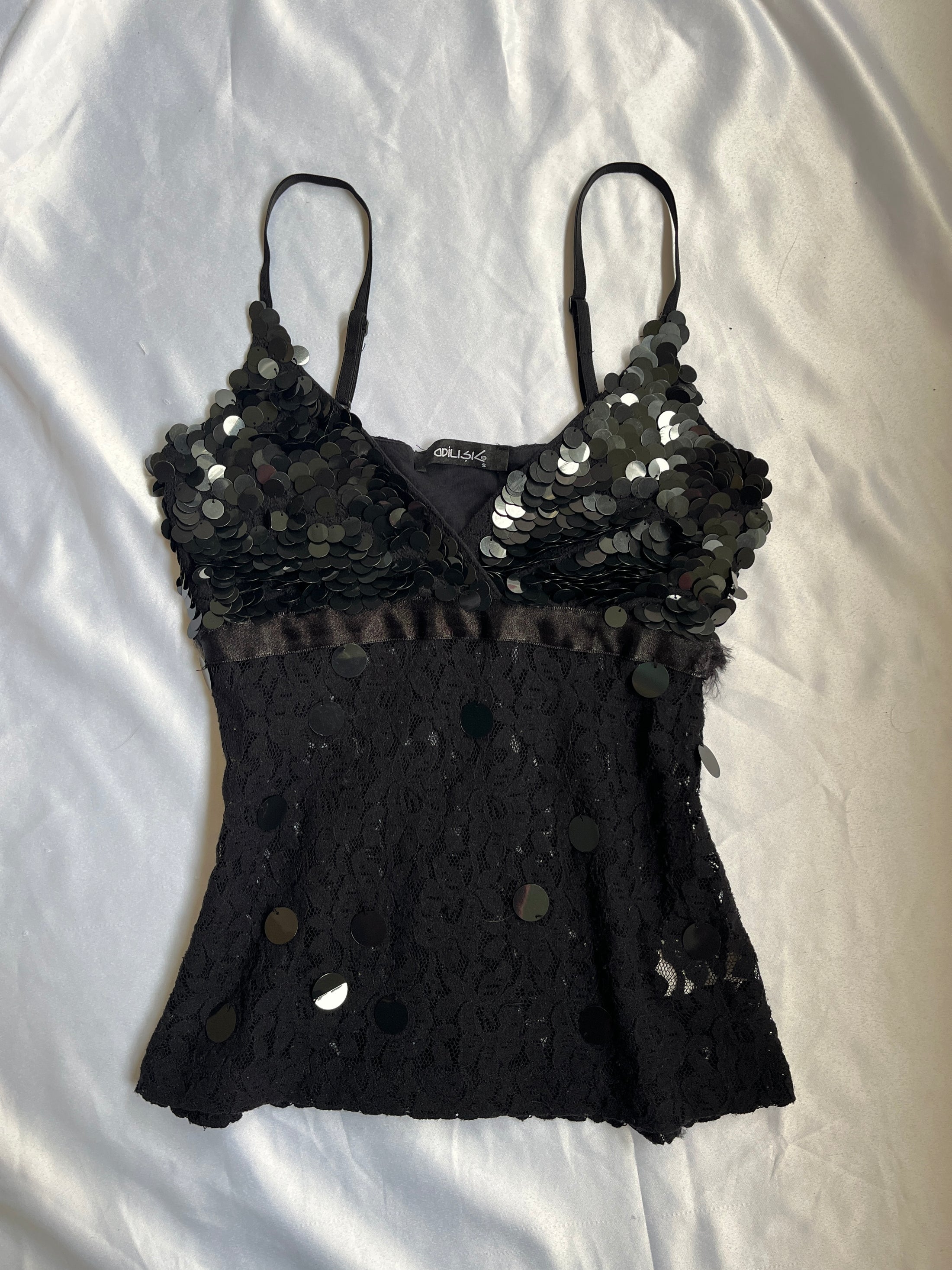 00's Lace sequin cami