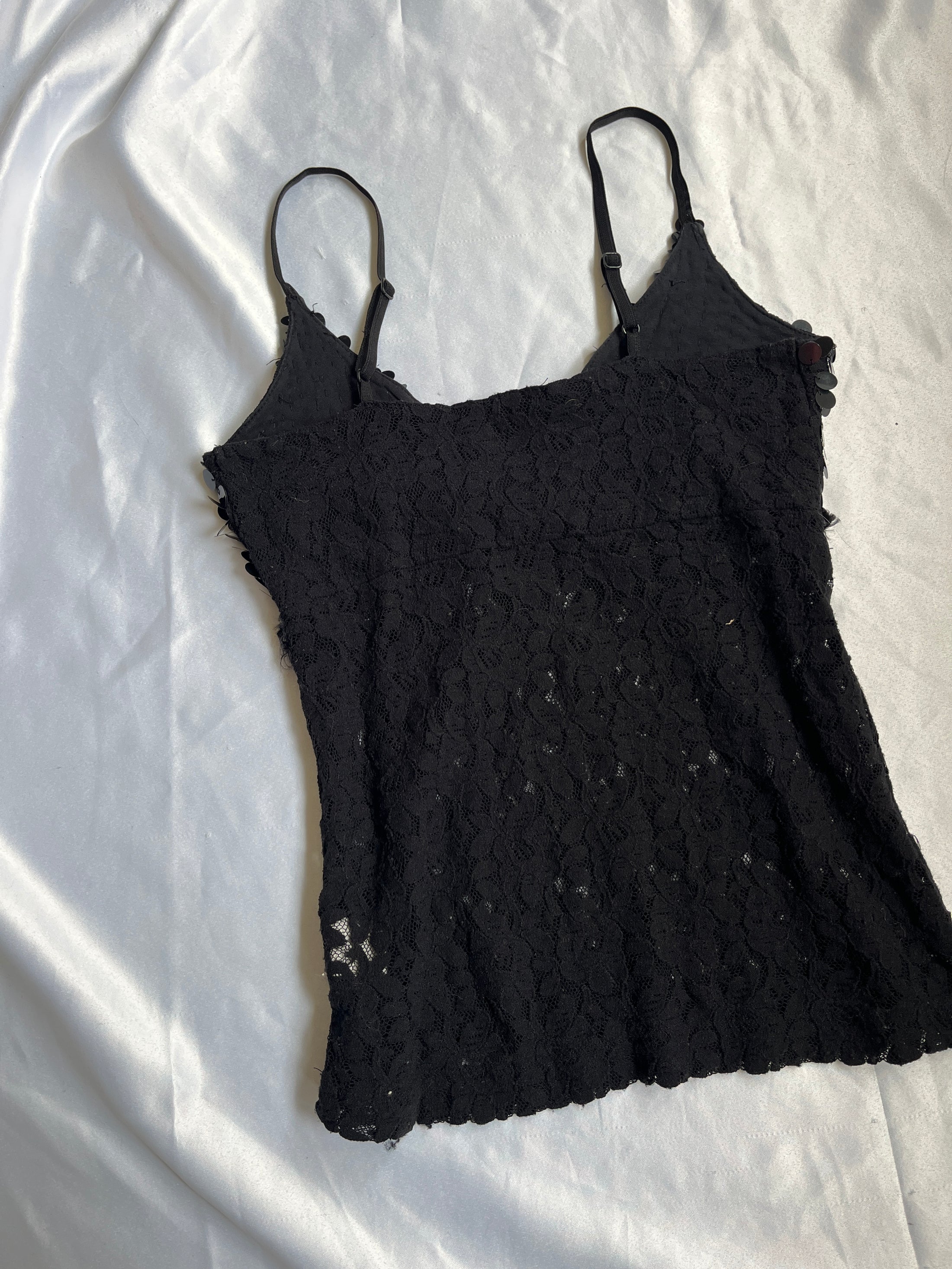 00's Lace sequin cami