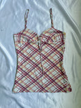 Load image into Gallery viewer, 00's Plaid cotton cami

