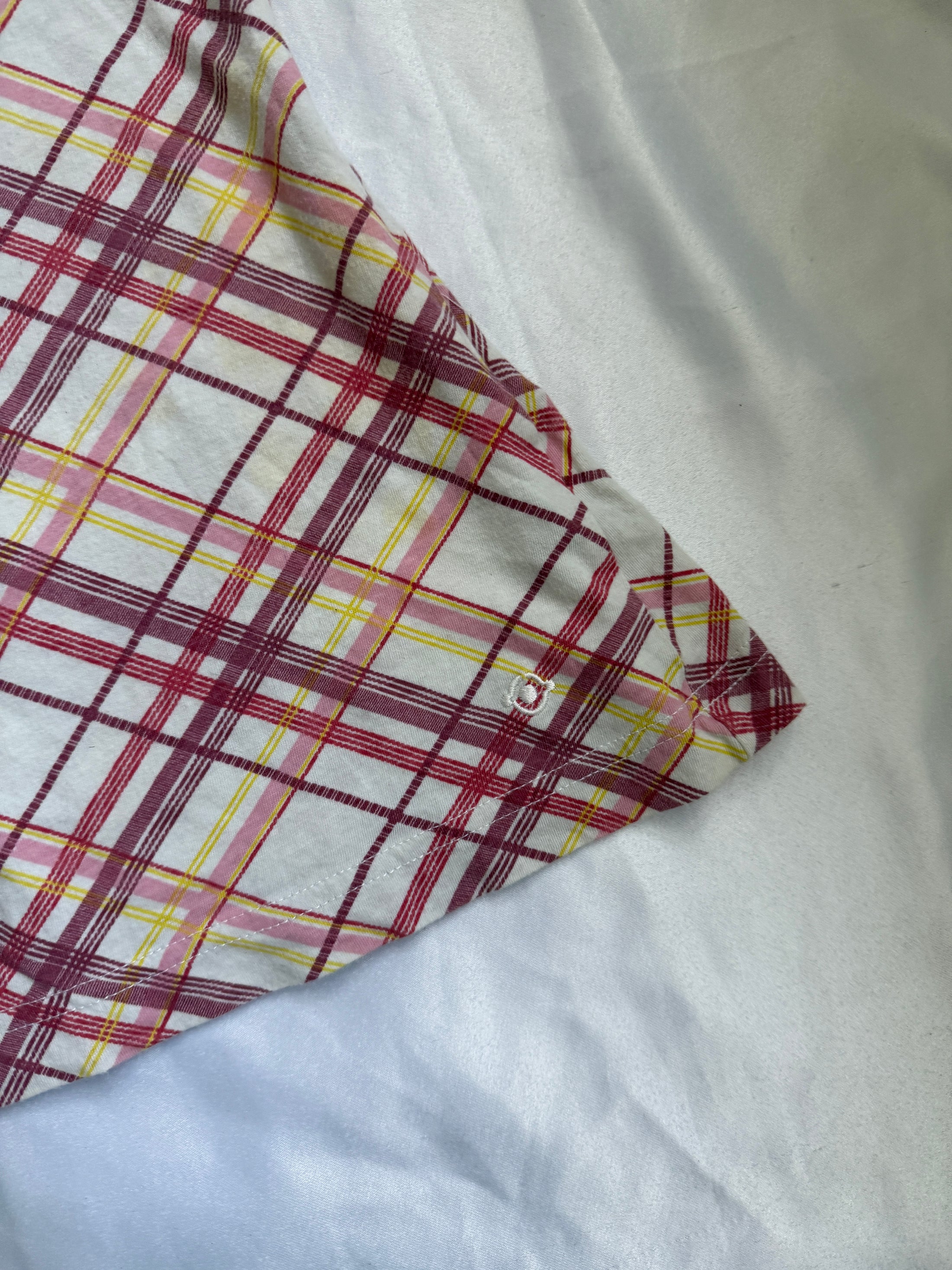 00's Plaid cotton cami