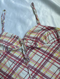 Load image into Gallery viewer, 00's Plaid cotton cami
