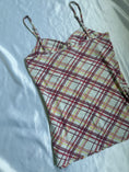 Load image into Gallery viewer, 00's Plaid cotton cami
