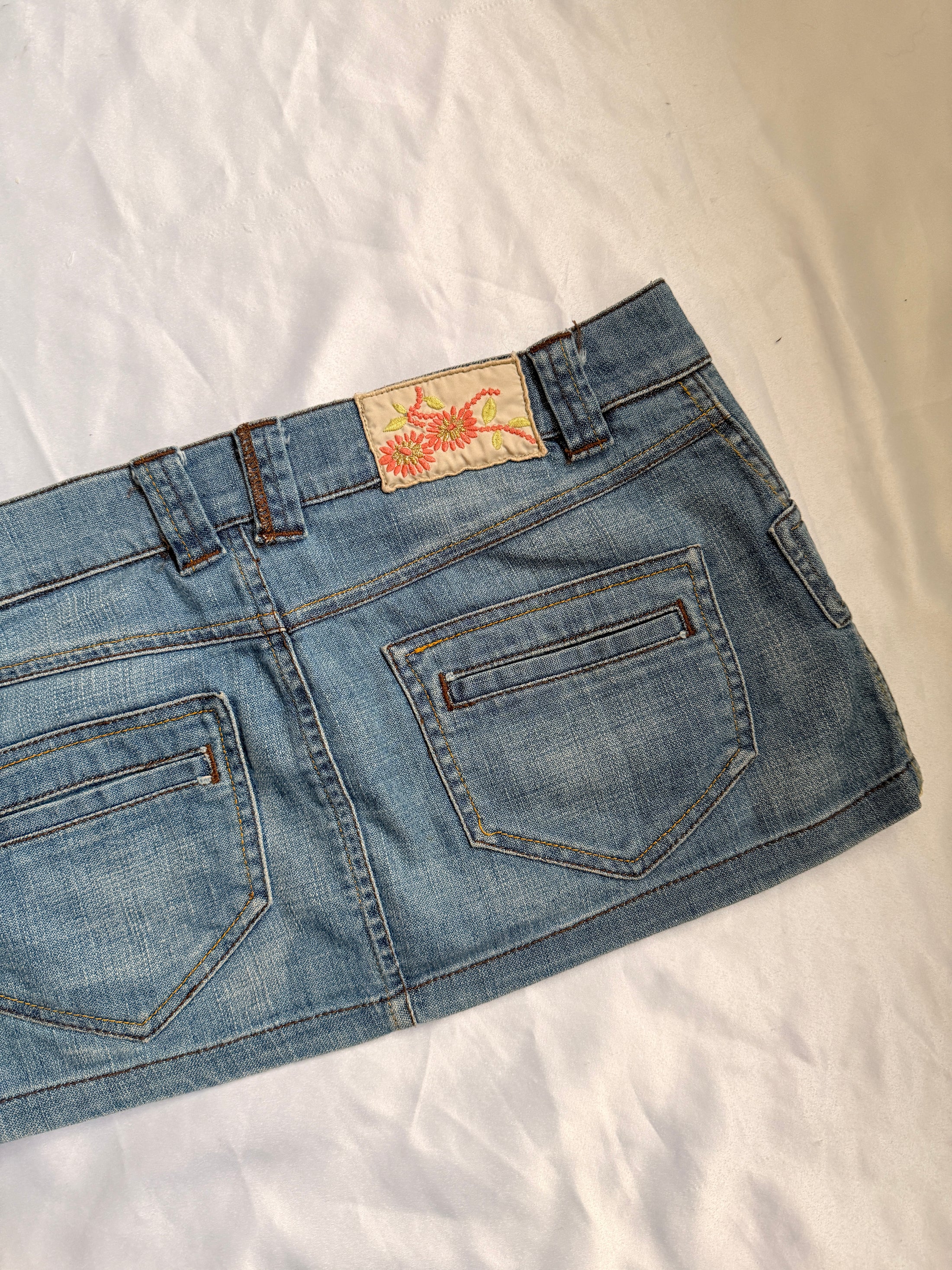 00's Zara TRF denim micro mini