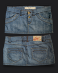 Load image into Gallery viewer, 00's Zara TRF denim micro mini
