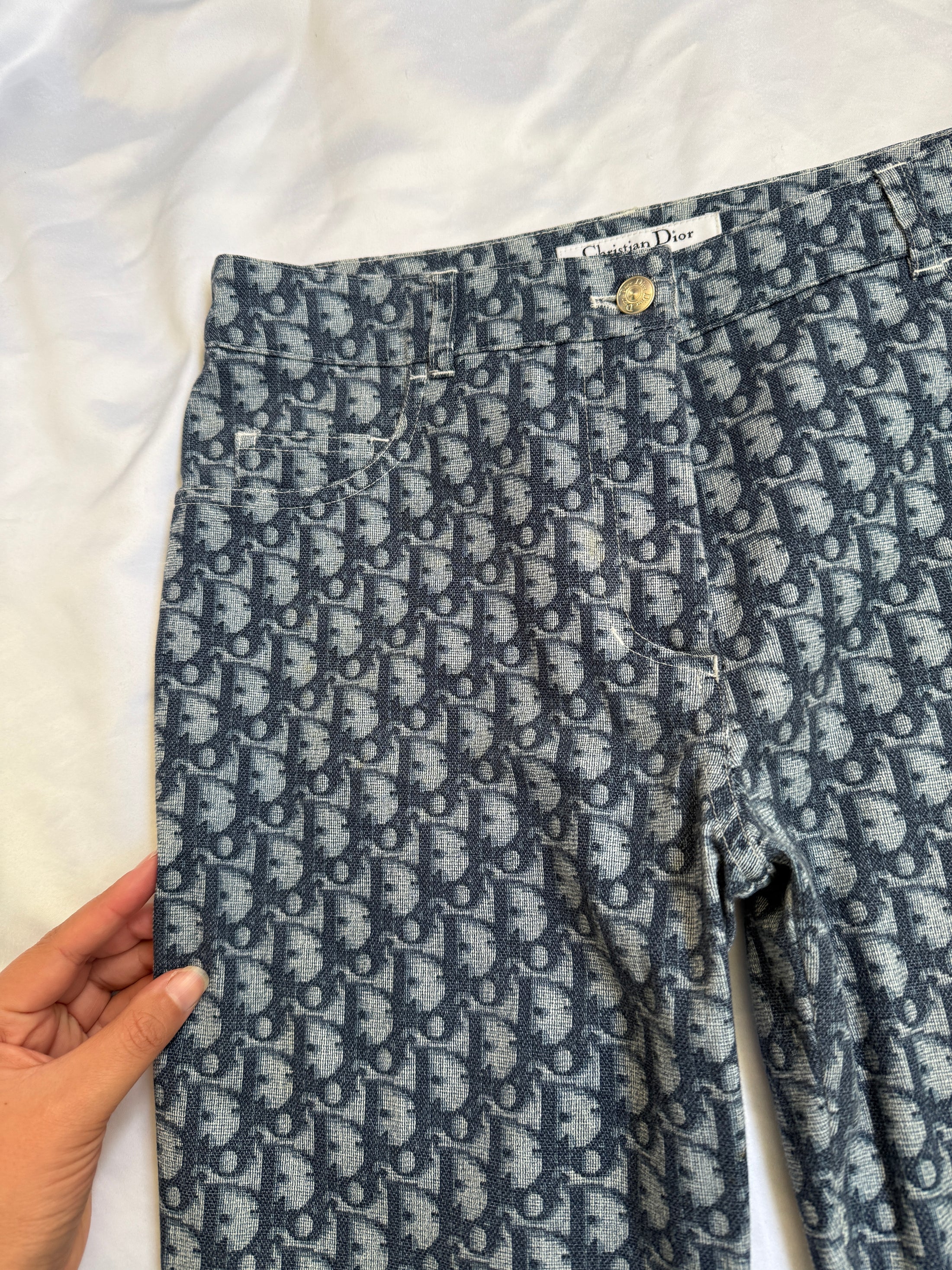 RARE 2003 Dior by Galliano monogram capris