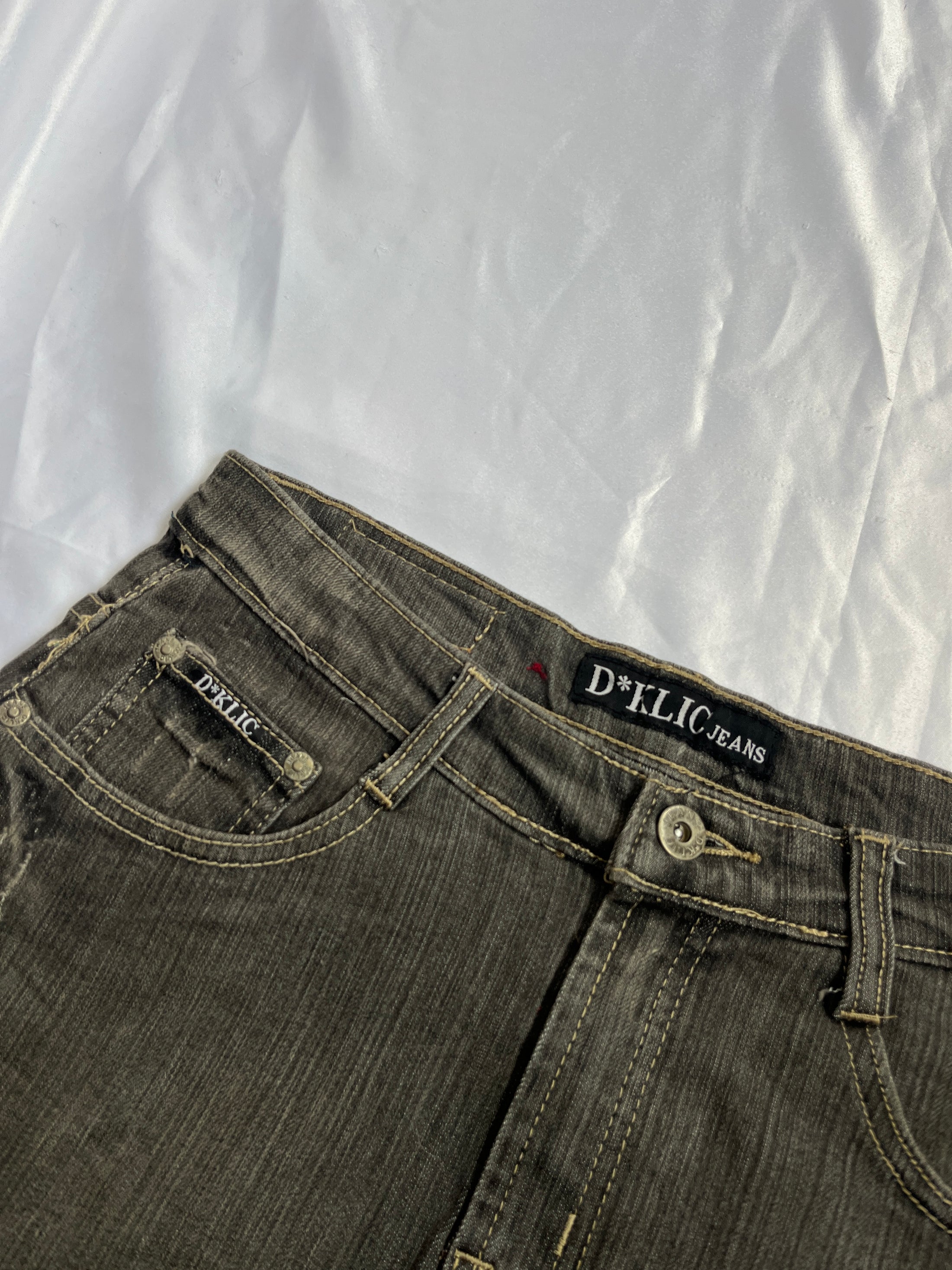 00's D*Klic grey denim mini