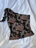 Load image into Gallery viewer, 00's Mango cotton one shoulder w patchwork pattern
