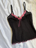 Load image into Gallery viewer, 00's Polka dot mesh cami
