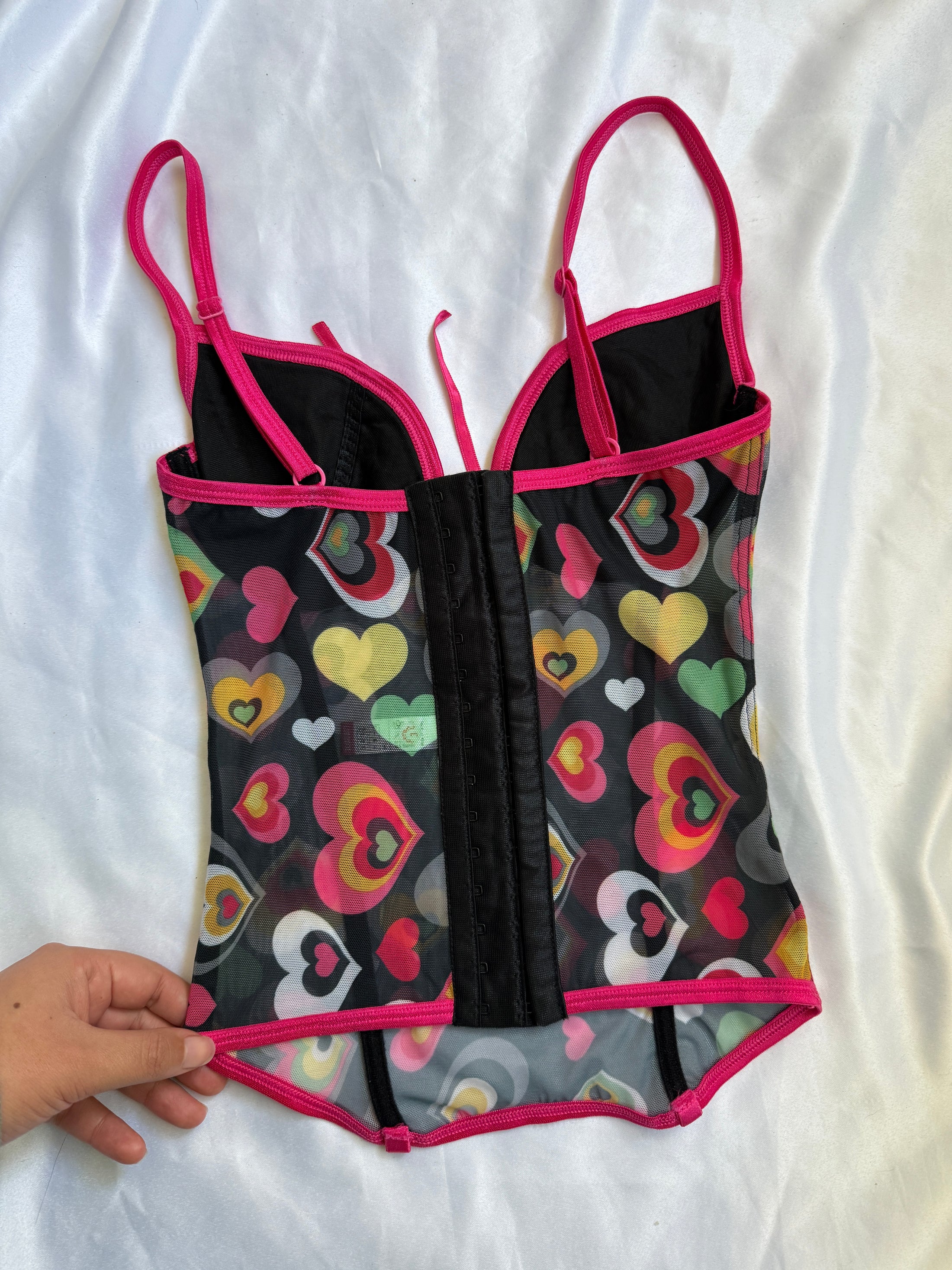 00's Loliten heart mesh corset