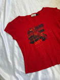 Load image into Gallery viewer, 00's Red cotton print baby tee
