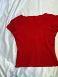 Load image into Gallery viewer, 00's Red cotton print baby tee
