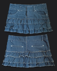 Load image into Gallery viewer, 00's Zara stripe pleat mini
