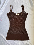 Load image into Gallery viewer, 00's Silk blend crochet cami • Size M/L
