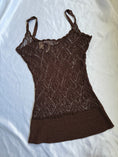 Load image into Gallery viewer, 00's Silk blend crochet cami • Size M/L
