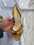 Load image into Gallery viewer, 00's Chanel tan leather strappy heels • Size EU 39
