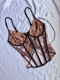 Load image into Gallery viewer, Victoria's Secret mesh lace boned corset • Size 12C
