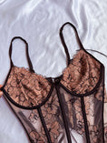 Load image into Gallery viewer, Victoria's Secret mesh lace boned corset • Size 12C
